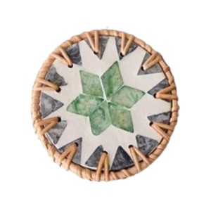 Elegant Shell Inlay <b>Drink</b> <b>Coasters</b> for Home Decor - Product Image 2
