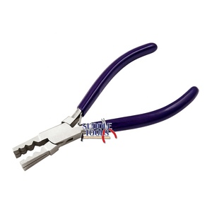 Stainless Steel PVC Grip Holding and Cutting Pliers with 3 Slots 2MM-10MM DIY Jewelry Making <b>Tools</b> for Sawing <b>Square</b> Rods - Product Image 1