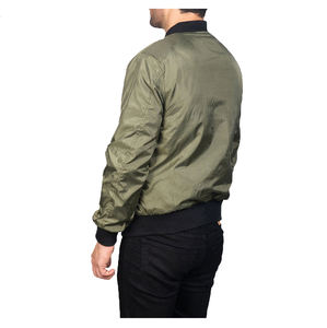 Chaqueta Bomber Híbrida Negra Personalizable con Cuello Alto, Fabricación Profesional de Alta Calidad para la Temporada de Invierno - Product Image 6