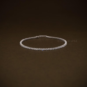 2.4 CTW Round Cut Lab Grown Diamond Tennis <b>Bracelet</b> | 14K Gold <b>Stacking</b> <b>Bracelet</b> | Gift - Product Image 1