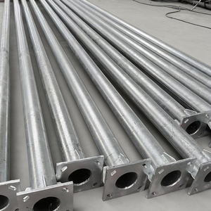 Factory Supply Customized Eco-Friendly Lamp Pole 4m 5m 6m OEM Steel Hot <b>Dip</b> Galvanized Q235 Steel Solar Street Pole - Product Image 1