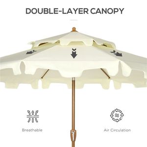 Patio Umbrella and Base Set for Outdoor Entertaining - Product Image 5