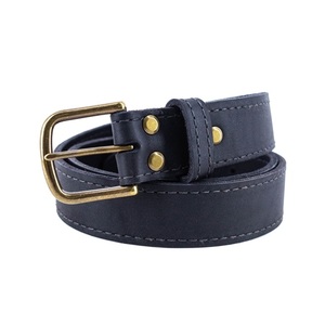 Cinturón Casual de Cuero Negro Premium, Clásico y Duradero para Hombre, Ideal para Jeans o Pantalones, Apto para Vestir Formal o Informal - Product Image 2
