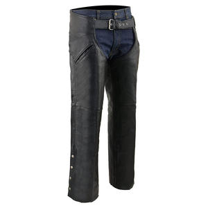 Pantalones de Cuero para Motociclistas Samroz Sports para Hombre - Diseño Personalizable con Logotipo, para Todas las Estaciones, Color Negro, Bolsillos con Cierre, Forro Térmico - Product Image 3