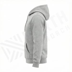 Prix de gros – Sweat-shirts à capuche décontractés pour hommes en polaire, personnalisables (couleur et logo), en matière respirante - Product Image 3