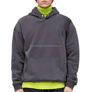 High Quality Custom Logo 480G Cotton Polyester Heavyweight Polar <b>Fleece</b> Blank <b>Oversized</b> Plus Size <b>Men's</b> Unisex <b>Hoodies</b> - Product Image 1