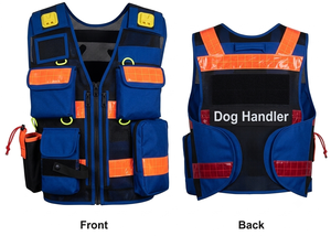 Chaleco de Protección para Manipuladores de Perros, ANSI Clase 3, Tejido Transpirable y Suave, Reflectante, Ropa de Trabajo de Seguridad - Product Image 5