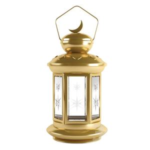 Lanternes à bougies en verre transparent et métal au design élégant, finition dorée, lanternes suspendues décoratives pour la maison et le jardin, faites à la main - Product Image 1