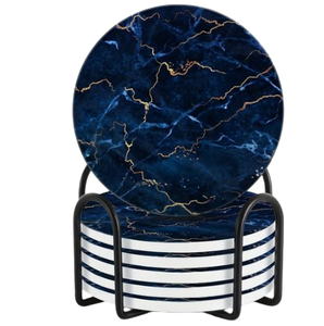 Posavasos de mármol con diseño clásico para té, café, vino, para la cocina y la mesa, decoración y accesorios de mesa. - Product Image 6