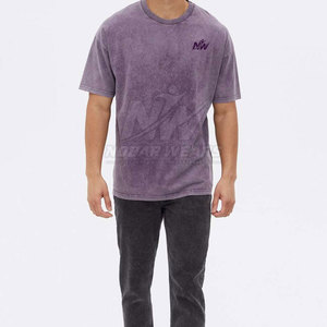 Service OEM – T-shirts légers pour hommes effet délavé – T-shirts slim fit pour hommes effet délavé, très tendance - Product Image 3