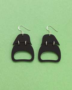 Boucles d'oreilles créoles en résine, nouveau design multicouche avec perles pendantes, bijoux fantaisie en résine pour femme, idéal pour les soirées - BY HF CRAFTS - Product Image 4