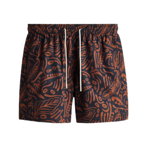 Short de bain pour homme de créateur - Collection été tendance, séchage rapide, respirant, coupe-vent, micro-extensible, imprimé par sublimation, 100% coton - Product Image 5