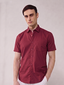 Camisas de Vestir de Manga Corta para Hombre, Transpirables, Casuales, 100% Algodón, Color Sólido, Marca Enovate - Product Image 4