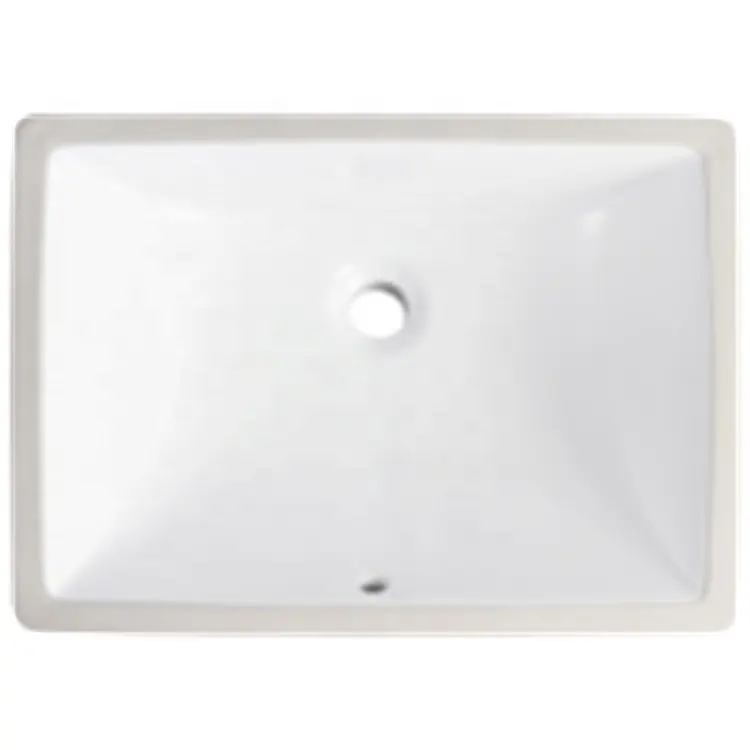 Best Price 18*13 inch cUPC Undermount Rectangle White Porcelain Bathroom Sink Vanity Hand Wash Basin