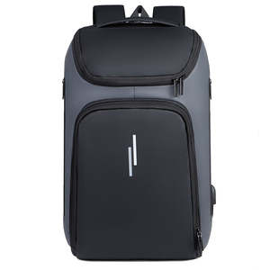 Sac à dos pour ordinateur portable extensible et imperméable en Oxford, antivol, avec fermeture éclair, sac de voyage d'affaires, grande capacité, pour ordinateur portable de 15,6 pouces - Product Image 1