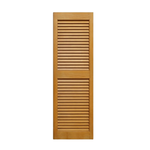 Custom Rustic <b>Solid</b> Wood Louvered Doors with Durable Finished Surface for <b>Wardrobe</b> Closet and Interior Divider Design - Product Image 1