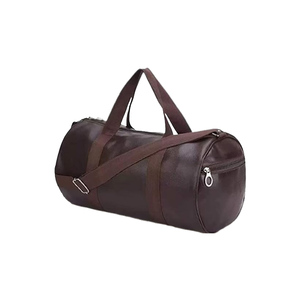 Large Capacity Genuine <b>Leather</b> Vintage Luxury Designer Waterproof Gym <b>Bag</b> Custom Logo Zipper Closure for Outdoor Sports OEM - Product Image 6