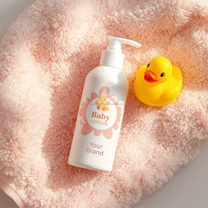 โลชั่นเด็กสูตรธรรมชาติ OEM/ODM บำรุงผิวแพ้ง่ายด้วยว่านหางจระเข้และวิตามินอี - Product Image 3