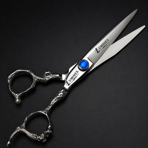 NYBL-55 5.5inch Straight <b>Left</b>-<b>handed</b> <b>Scissors</b> JAPAN 440C Sharp 58-59HRC Hardness Stainless Steel Handle Barber Shears Hair 28 - Product Image 4
