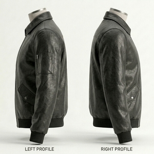 Veste en similicuir tendance ProudNest, coupe classique, durable, confortable, élégante, vêtement d'extérieur décontracté - Product Image 4