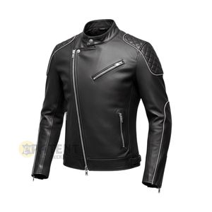 Chaqueta de Cuero Cómoda, Ligera, Transpirable y de Secado Rápido, con Logotipo Personalizado, Diseño Personalizado, Ropa Deportiva, Motociclismo, Automovilismo - Product Image 2