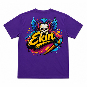 Camiseta Personalizada de Manga Corta con Hombros Descubiertos, Estampado Digital, 100% Algodón para Hombre, Blusa de Verano con Logotipo de Impresión Digital Personalizada - Product Image 2