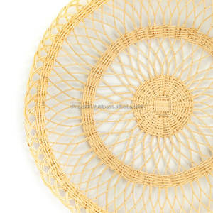 Napperon en osier de rotin de conception traditionnelle de nouveaux meubles de maison pour le matériel en bambou de mariage d'intérieur de salon de salle à manger du Vietnam - Product Image 2