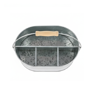 Caddie à ustensiles galvanisé, fournitures pour fêtes, 1 pièce - Product Image 3