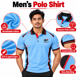 Polo contemporáneo para hombre con elegantes patrones de bloques de color, diseño de cuello refinado y estilo moderno. - Product Image 6