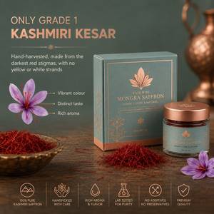 เส้นหญ้าฝรั่นแคชเมียร์คุณภาพสูง |   เคซาร์แดงธรรมชาติ |   10 กรัม |   แห้งแล้ว |   อายุการเก็บรักษา 3 ปี |   ผู้ผลิตบรรจุภัณฑ์ OEM อินเดีย - Product Image 6