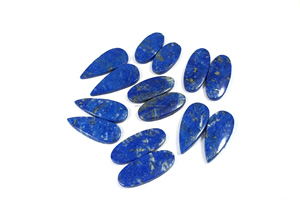 Radha Arts High Quality Natural <b>Lapis</b> <b>Lazuli</b> Blue Cabochon Gemstone Pair for Jewelry Making Handmade Matched Pair From Rajasthan - Product Image 4