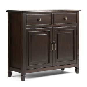 Mobiletto Contenitore da Ingresso Connaught Marrone Castagna Scuro - Elegante Arredamento per Soggiorno - Product Image 1
