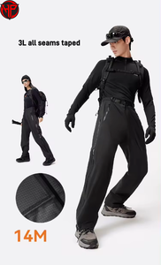 Pantalon de randonnée 3 couches pour homme, imperméable, respirant, coupe-vent, avec coutures thermosoudées, idéal pour le camping, l'escalade et la pêche (3L) - Product Image 4