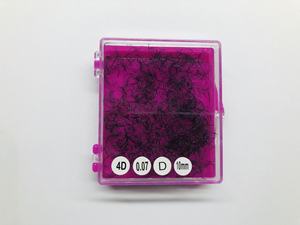 Cils synthétiques coréens faits à la main 2D 3D 4D 5D 6D, pose thermique, bouquets de cils en vrac, base fine et pointue 0,07 mm D/C personnalisable - Product Image 2