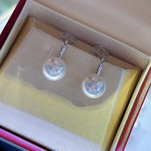 Boucles d'oreilles Aobai Ping, alternative de haute qualité, grandes perles naturelles de 12-13 mm, tendance, 100 % naturelles, beauté, positionnement des points élevé - Product Image 1