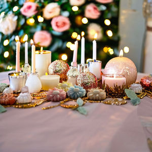 MINI DAISY <b>CANDLE</b> designs decor option Home Decoration Weddings Christmas Easter Birthday & Valentine's Day - Product Image 2