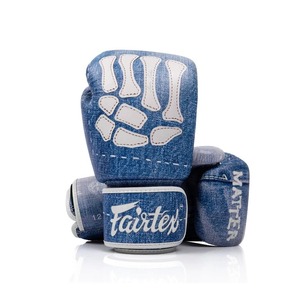 ถุงมือชกมวย Fairtex แบบกำหนดเองได้ทุกสีทุกขนาด ระบายอากาศได้ดี กันลื่น กันน้ำ ทำจากหนังวัวแท้ สายรัดข้อมือปรับได้ - Product Image 2