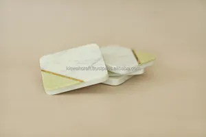 Posavasos Clásicos Casuales Ecológicos de Mármol de 4 Pulgadas, Color Personalizado, Tapetes para Mesa, Hechos a Mano, Diseño de Diseñador - Product Image 6