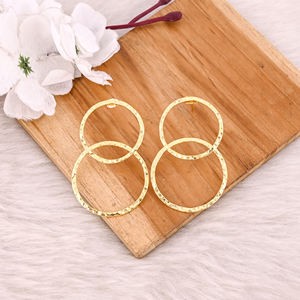 Boucles d'oreilles pendantes vintage en laiton faites à la main pour femmes, bijoux bohèmes uniques, idées cadeaux, boucles d'oreilles clous en laiton de haute qualité, commande en gros - Product Image 2