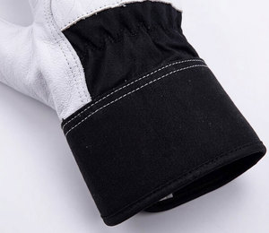 Meilleurs gants de rigueur canadiens en cuir de chèvre et tissu de coton, usage général, durables, pour le travail industriel, avec manchette de sécurité antistatique - Product Image 6