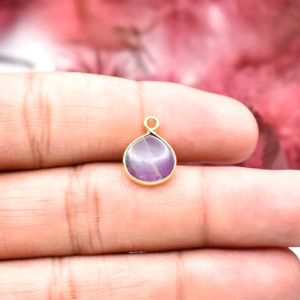 Natural Amethyst Single Bail Pendant 925 Sterling Silver Heart Shape Gemstone Pendant Smooth Gemstone Bezel Charm Women Jewelry - Product Image 4