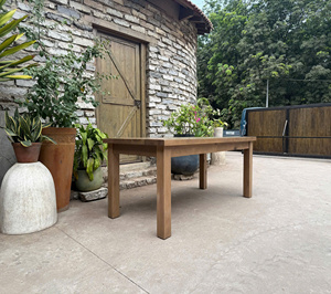 Rustic Brown Recycled Wood Oak <b>Table</b> Furniture for Home Use from VietNam Square Solid Wood Dining <b>Table</b>, <b>Walnut</b>, Pine - Product Image 1