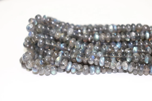 Vente en gros de perles de Labradite de 16 pouces perles de rondelle lisses 6-7mm pierres précieuses naturelles - Product Image 5