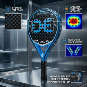 <span class=keywords><strong>Raquette</strong></span> de <span class=keywords><strong>padel</strong></span> en fibre de verre, design léger et contrôlé, avec emballage personnalisé, service OEM pour les commandes en gros - Product Image 2