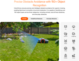 Navimow I105 Cordless 24V RTK Vision Robotic Lawn Mower IP66 Smart App Control Automatic Grass Cutting for Garden Yard - Product Image 3