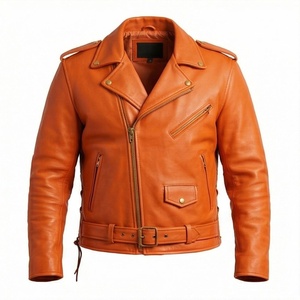 Veste de moto en cuir véritable pour homme de qualité supérieure, nouvelle arrivée, vestes de moto d'hiver, protections amovibles, personnalisables - Product Image 1