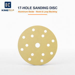 150mm Hook and Loop Aluminum Oxide Sanding Discs 80-600 Grit Medium Hardness OEM for Automotive Body Repair - Product Image 4