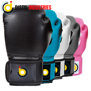 Guantes de Boxeo DISTIL INDUSTRIES, Material PU, Cierre de Velcro, Correa de Muñeca Ajustable, Guantes de Entrenamiento Unisex para Artes Marciales - Product Image 1