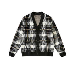 <b>Cardigans</b> Soft and Warm Breathable Knitwear <b>Cardigan</b> <b>Sweater</b> with Front Logo Design Effortless Casual Look Men's Winter - Product Image 5