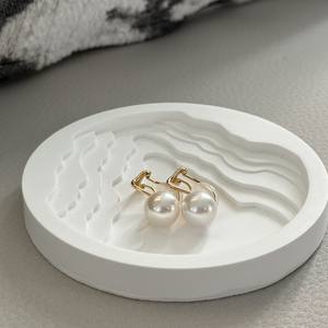 Pendientes de Perlas Edison Aurora Redondas de Alta Calidad, Perlas Naturales de Agua Dulce de 9-10 mm, Pendientes de Perlas Grandes - Product Image 4